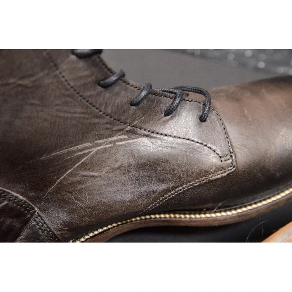 RODD & GUNN Black Plain Toe Boot US 8 D EU 41 $228 BRAND‎ NEW